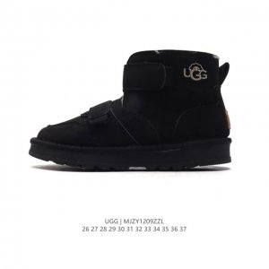 童鞋 Ugg 中帮靴子 儿童雪地靴 二层魔术贴 俏皮可爱的百变造型， 美国轻奢品牌ugg 平底系列冬季羊毛一体雪地休闲保暖毛毛家居包头棉鞋。官方同步包装 检验标