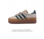阿迪达斯 Adidas 三叶草女鞋gazelle Bold复古怀旧风厚底增高运动板鞋潮 阿迪达斯万年不败的人气鞋款gazelle 以三层厚磅鞋底设计 一层层的堆