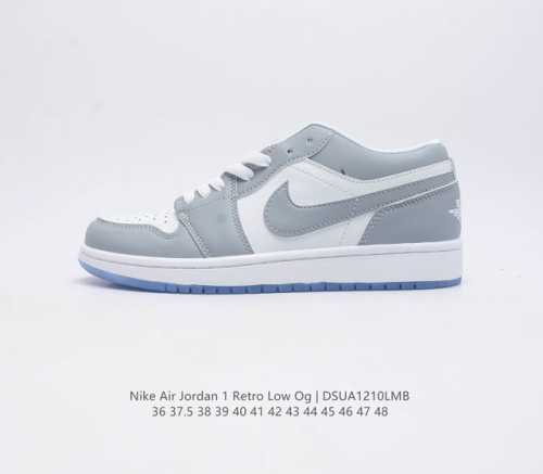 二层皮耐克 乔丹air Jordan 1 Low Aj1 乔1 乔丹1代 低帮板鞋复古文化休闲运动篮球鞋 从1985 年面世的元年款汲取设计灵感 采用简洁大方的