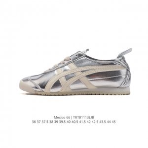 Asics 亚瑟士 男女鞋真标半码制 日产经典老牌-鬼塚虎 Onitsuka Tiger Mexico 66经典墨西哥系列复古经典百搭板鞋休闲运动鞋慢跑鞋。采用