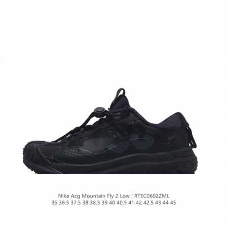 真标 耐克 Nike Acg Mountain Fly 2 Low耐克户外登山鞋 山脉2代徒步跑鞋 男女运动鞋 。采用匠心设计，打造耐穿迅疾风格，让你在沙漠、峡 - 点击图像关闭