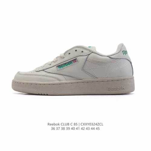 170 【真标】Reebok复古运动休闲板鞋 潮流經典男女鞋 精選Clubc | Reebok (銳步)经典皮运动鞋。融合Y2K元素的Reebok經典鞋款 經典