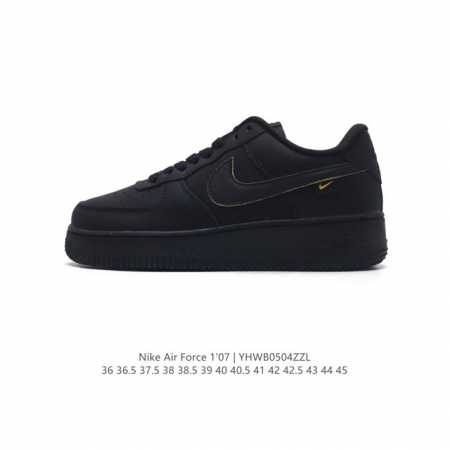 耐克 Nike Air Force 1 '07 空军一号男女子运动鞋复古篮球鞋，巧妙结合复古美学和新潮魅力，旨在致敬 40 年来风靡世界的元年款篮球鞋。皮革鞋面 - 点击图像关闭