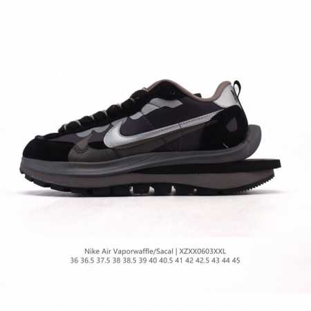 公司级 耐克 Sacai X Nike Vaporwaffle 华夫三代3.0 走秀重磅联名款厚底增高运动鞋 。鞋款由Pegasus与Vaporfly两款鞋型的 - 点击图像关闭