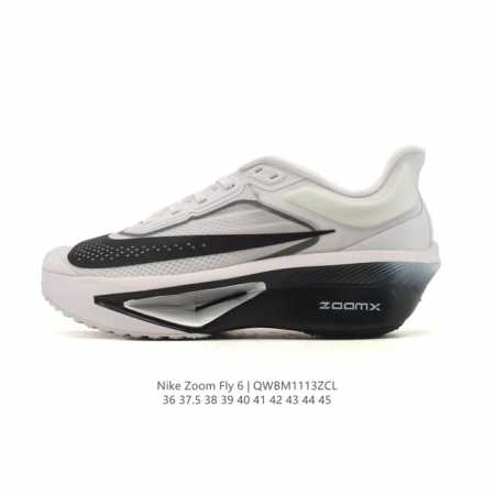 公司级 Nike耐克Zoom Fly 6 马拉松碳板米黑跑步鞋男女同款运动鞋Fn8455-001春新款Zoom Fly 6 prm缓震轻便跑步鞋。这款鞋在继承了 - 点击图像关闭
