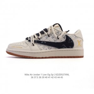 公司级 真标 耐克 Nike Air Jordan 1 Low Og Sp Military Blue Aj1乔1倒勾 2025年新款 蛇年新款 解构绑带 双鞋