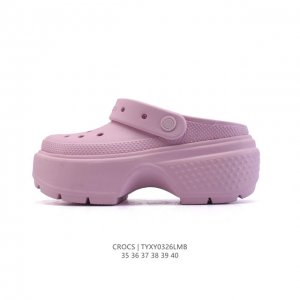 100 【新款公司级】卡骆驰Crocs雪屋 Crocs经典随心凉拖 Crocs经典随心凉鞋 经典洞洞鞋 厚底增高百搭休闲凉拖鞋 沙滩凉鞋 女生穿这款真的好显腿细