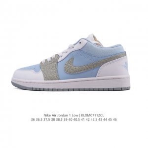 耐克 乔丹Air Jordan 1 Low Aj1 乔1 乔丹1代Aj1 低帮复古文化休闲运动篮球鞋。从1985 年面世的元年款汲取设计灵感，采用简洁大方的经典