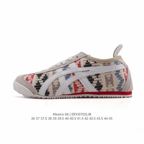 真标 Asics 亚瑟士 男女鞋 配足弓鞋垫 日产经典老牌-鬼塚虎 Onitsuka Tiger Mexico 66经典墨西哥系列复古经典百搭板鞋休闲运动鞋慢跑