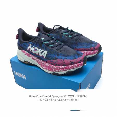 公司级 Hoka One One Speedgoat 6 飞速羚羊6 飞速羚羊系列的第六代越野跑鞋男女士运动鞋，鞋款采用动态鞋面与内部支撑系统，并搭载hoka久 - 点击图像关闭