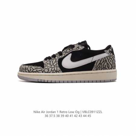 耐克 乔丹air Jordan 1 Low Aj1 乔1 乔丹1代aj1 低帮复古文化休闲运动篮球鞋。从1985 年面世的元年款汲取设计灵感，采用简洁大方的经典 - 点击图像关闭