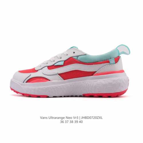 万斯 Vans 简约女士休闲鞋Ultrarange Neo Vr3 经典复古运动板鞋 环保科技跑鞋。身为极限运动品牌的 Vans，不仅仅是将目光局限在滑板、滑雪