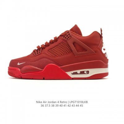 耐克 Nike Air Jordan 4 Retro Og迈克尔 乔丹Aj4代乔4 中帮复古休闲运动文化篮球鞋。秉承轻量化的速度型篮球鞋设计思想完成设计，降低重