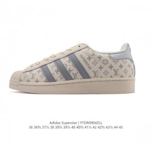 阿迪达斯 Adidas Superstar 2025年新款鞋子 经典贝壳头系列 新款休闲板鞋潮流男女士运动鞋 。鞋面皮革拼接材质 标志性的贝壳鞋头，简约的线条。