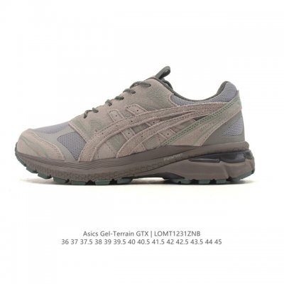 公司级Asics Gel-Terrain 亚瑟士运动休闲透气专业跑鞋 男女士同款老爹鞋，进口针织透气鞋面 轻量舒适透气材质，球鞋性质造型设计简约百搭，极具全方位
