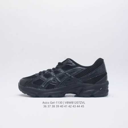 Asics 亚瑟士 新款情侣健步减震复古鞋gel-1130 男女时尚透气运动潮流耐磨休闲鞋 选用网眼与皮革相接，复古而富有层次感。网布搭配银色金属感线条，虎爪 - 点击图像关闭