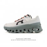 On昂跑 Cloudmonster跑鞋 厚底增高老爹运动鞋 怪兽鞋，整体外观设计非常有意思。中底搭载比以往体积更大的Cloudtec专利鞋底科技以带来更强大的缓