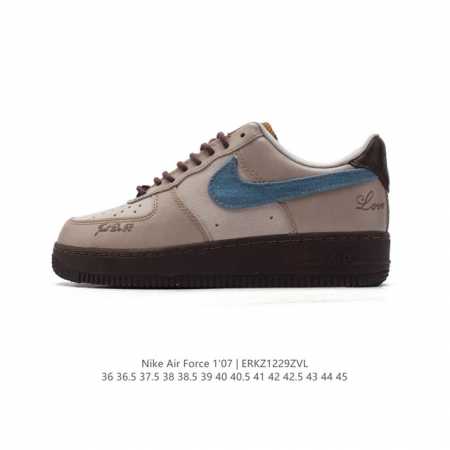 耐克nike Air Force 1 Low 空军一号 Af1 小白鞋 低帮百搭厚底增高休闲运动板鞋。柔软、弹性十足的缓震性能和出色的中底设计，横跨复古与现代的 - 点击图像关闭