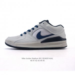 真标 耐克 Nike Air Jordan Stadium Aj90 潮流运动板鞋 Aj90 充满了对Tinkerhathield 原创设计的致敬 包括中足网状