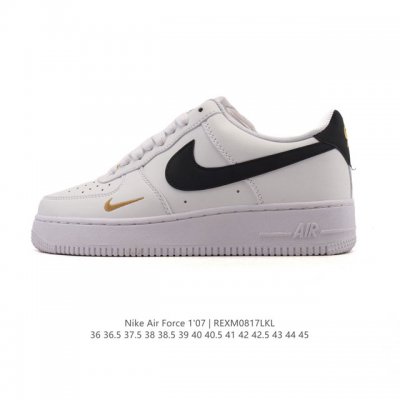 特价 耐克 Nike Air Force 1 '07 Low 空军一号含气垫 小白鞋 2025年新款 低帮百搭厚底增高休闲运动板鞋。柔软、弹性十足的缓震性能和出