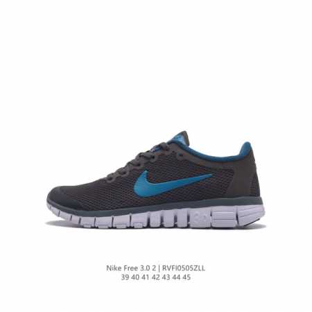 耐克nike Free 3.0 V2 耐克赤足3.0经典透气网面休闲百搭运动跑鞋 耐克赤足3.0 V2网面透气跑鞋超轻网布透气情侣跑步鞋 类型：男鞋 码数：39 - 点击图像关闭