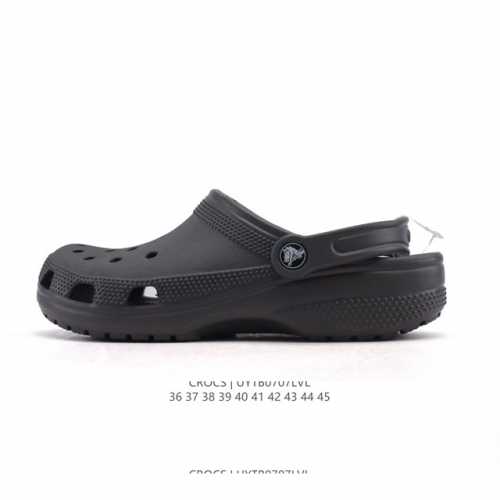 Crocs 沙滩洞洞鞋 男女士休闲厚底增高凉拖鞋 卡骆驰明星同款 厚底增高沙滩鞋 选择尺码时 建议选大一码 脚感更舒适 家居休闲一式两用拖鞋 白敬亭同款，坡跟设
