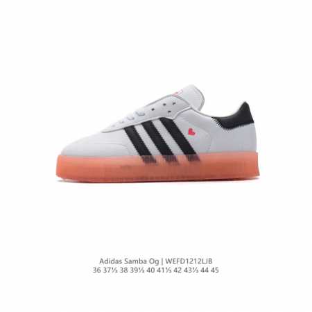 阿迪达斯 新款 Adidas T头鞋 Samoa经典舒适运动鞋男女阿迪达斯官方三叶草板鞋 德训鞋 魔力浅褐 汉玉白 亮白。具時尚感、造型纖巧的 Samoa 是經 - 点击图像关闭