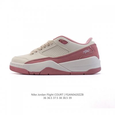 耐克 Nike 乔丹 Jordan Flight Court 时尚休闲 防滑耐磨 低帮运动鞋 复古篮球鞋 女款 Jordan 新鞋型 又来了！新配色曝光！滑板与
