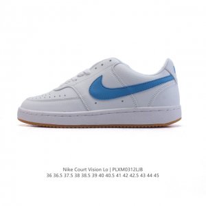 110 耐克Nike Court Vision Lo校园风低帮复古篮球板鞋 厚底增高运动鞋 2025年新款小白鞋，延续80年代复古篮球鞋，添加学院风细节。皮革组