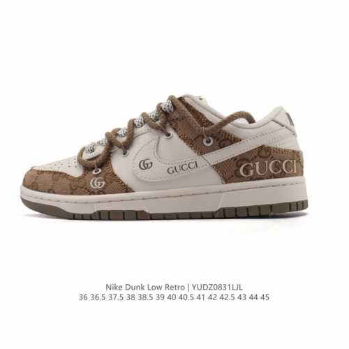 耐克 Nike Sb Dunk Low pro 男女款运动鞋复古板鞋 解构绑带 双鞋带。采用柔软皮革鞋面，经久耐穿，塑就如元年款 Dunk 般的复古质感。鞋头透
