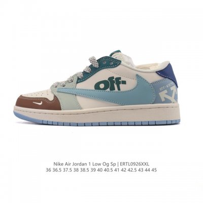 公司级 耐克 Nike Air Jordan 1 Low Og Sp Military Blue Aj1乔1倒勾 2025年新款 低帮篮球鞋 Aj1 乔丹1代