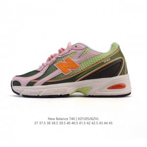 new Balance Mr740 Nb新百伦系列复古老爹风休闲运动慢跑鞋 采用轻质牛剖革拼接透气网眼衬垫织物鞋面材质 T-Beam大底提供足步弓支撑 保持步态