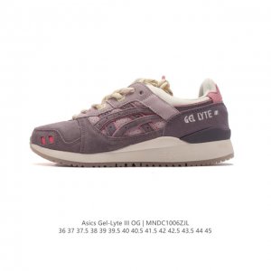 公司级 Asics 亚瑟士 Gel-Lyte Iii 运动鞋 男女休闲鞋复古运动鞋轻便舒适简约复古又百搭。材质选择了大面积麂皮与网眼面料打造，保证了质感与透气性