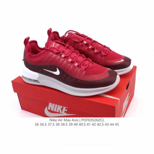 耐克 Nike Air Max Axis 男女子运动鞋气垫缓震轻便休闲运动跑步网面透气舒适日常慢跑鞋 时尚的无缝覆面和透气网眼布演绎时尚外观 流线型中底和独特后