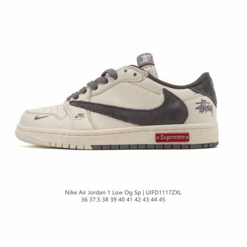 真标 耐克 Nike Air Jordan 1 Low Og Sp Military Blue Aj1乔1倒勾 2025年新款 低帮篮球鞋 Aj1 乔丹1代 A