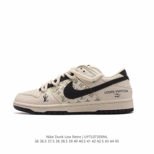 耐克nike Dunk Low 板鞋 路易威登联名运动鞋 解构绑带 双鞋带 Sb系列经典百搭休闲运动板鞋加厚鞋舌的填充，使舒适性大大提升，同时也更方便穿脱中底部