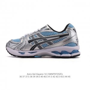 公司级 亚瑟士 Asics Gel-Kayano 14 公司级版本运动休闲透气专业缓震慢跑鞋。采用工程弹性双层再生网格密度鞋面材质，后跟3D可视Gel缓震乳胶物