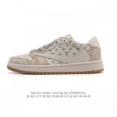 特价 真标 耐克 Nike Air Jordan 1 Low Og Sp Military Blue Aj1乔1倒勾 2025年新款 蛇年新款 路易威登联名 低