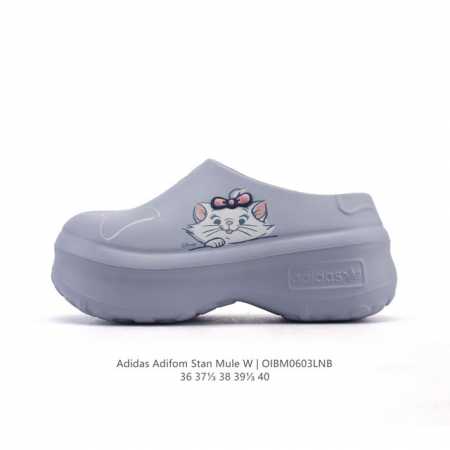 公司级 阿迪达斯 Adidas Adifom Hello Kitty 猫 蝴蝶结装饰品 夏季沙滩涉水百搭休闲拖凉拖鞋 超厚底增高 女鞋包头凉拖鞋。采用超轻95% - 点击图像关闭