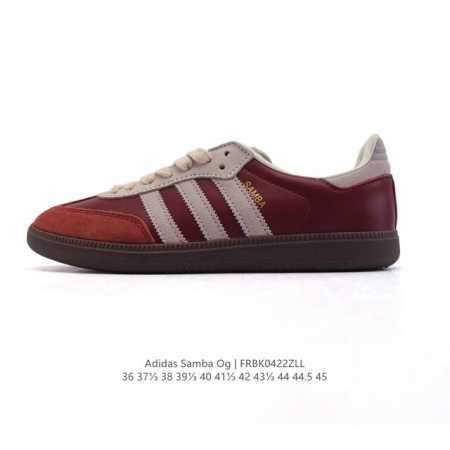 阿迪达斯 德训鞋 Adidas Originals Samba Og Shoes 经典运动鞋小白鞋 T头鞋 男女士板鞋 彰显休闲摩登风情的时尚经典鞋。它诞生于5 - 点击图像关闭