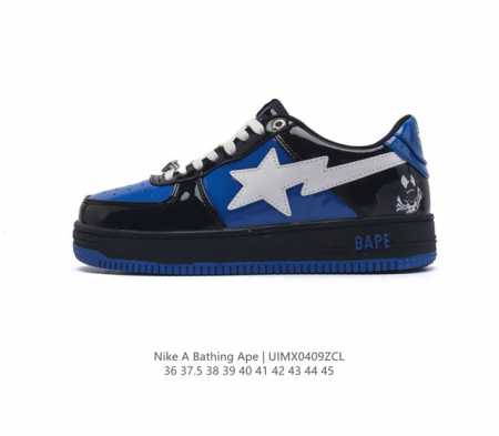 Bathing Ape 安逸猿 男女运动鞋复古板鞋 升级原楦原纸版数据开发，采用超软皮革鞋面材质，内置全掌air Sole气垫定制联乘，日本里原宿潮流品牌a B - 点击图像关闭