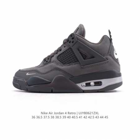 真标 耐克 Nike Air Jordan 4 Retro Og迈克尔 乔丹Aj4代乔4 中帮复古休闲运动文化篮球鞋。秉承轻量化的速度型篮球鞋设计思想完成设计， - 点击图像关闭