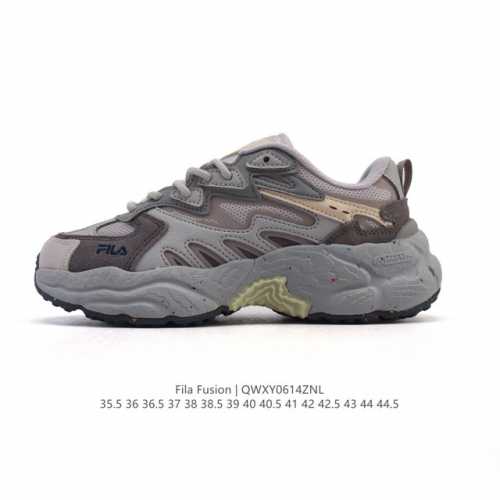 公司级 斐乐 男女同款老爹鞋 Fila Fusion 厚底增高百搭运动鞋 意大利百年经典运动品牌，网红单品 小红书推荐爆款 Fila斐乐新款小白鞋斐乐潮牌文化街
