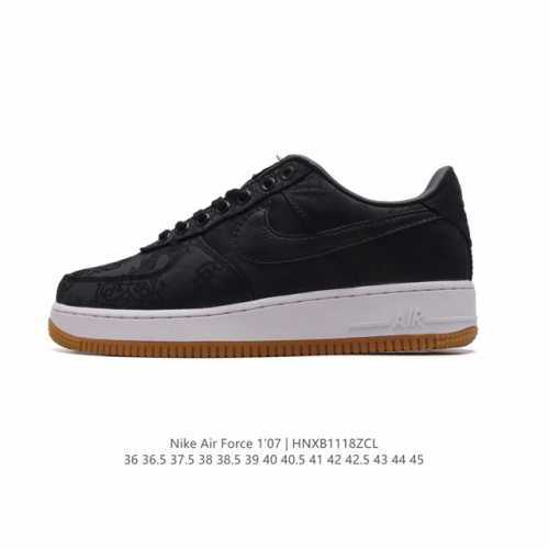 耐克 空军一号 Af1运动板鞋 可撕 陈冠希凝结集团clot X 藤原浩闪电fragment Design X Nike Air Force 1 Jt Prem