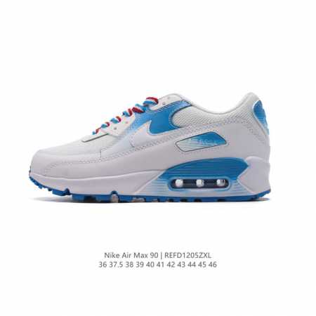 Nike耐克运动鞋 Air Max 90 健身运动跑鞋休闲鞋 复古风十足！Air Max 90 作为 Nike 旗下最经典的鞋型之一，凭借着百搭的造型，获得众多 - 点击图像关闭