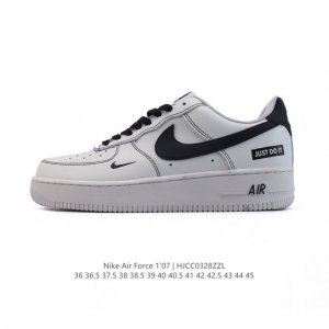 140 耐克 Nike Air Force 1 '07 Low 2025新年新款 空军一号含气垫 小白鞋 低帮百搭厚底增高休闲运动板鞋。柔软、弹性十足的缓震性能