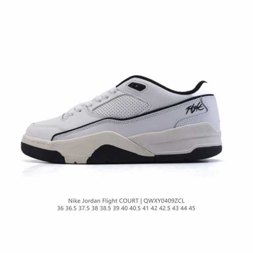 耐克 Nike 乔丹 Jordan Flight Court 时尚休闲 防滑耐磨 低帮运动鞋 复古篮球鞋 男款 Jordan 新鞋型 又来了！新配色曝光！滑板与