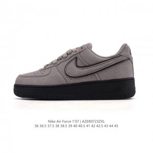 真标 耐克 Nike Air Force 1 '07 Low 空军一号含气垫 小白鞋 低帮百搭厚底增高休闲运动板鞋。柔软、弹性十足的缓震性能和出色的中底设计，横