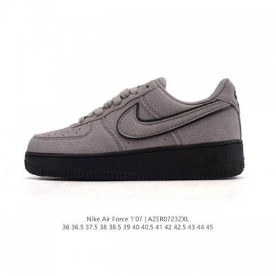真标 耐克 Nike Air Force 1 '07 Low 空军一号含气垫 小白鞋 低帮百搭厚底增高休闲运动板鞋。柔软、弹性十足的缓震性能和出色的中底设计，横