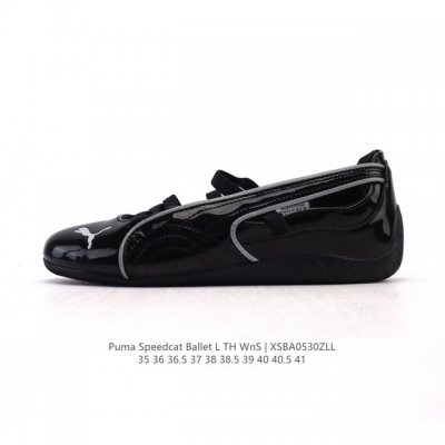 新品 彪马 Puma Speedcat Ballet 芭蕾舞鞋玛丽珍鞋女士运动休闲鞋Puma彪马女鞋Speedcat Ls朴彩英同款赛车鞋 翻毛皮休闲鞋，Pum